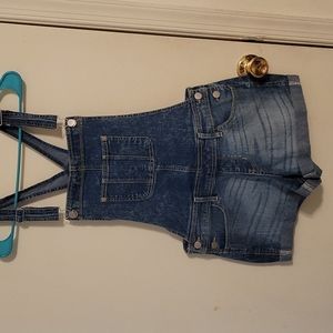 Jean short overalls